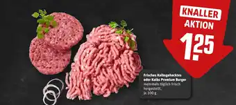 REWE DE Frisches Kalbsgehacktes oder Kalbs Premium Burger tilbud