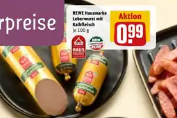 REWE DE REWE Hausmarke Leberwurst mit Kalbfleisch tilbud
