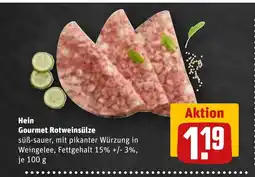 REWE DE Hein Gourmet Rotweinsülze tilbud
