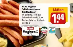 REWE DE REWE Regional Schinkenmettwurst Frankfurter Art tilbud