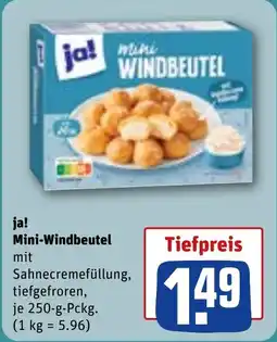 REWE DE Ja! mini-windbeutel tilbud
