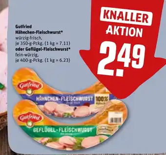 REWE DE Gutfried Hähnchen-Fleischwurst* tilbud
