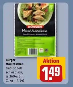 REWE DE Bürger Maultaschen tilbud