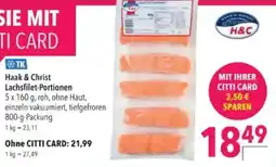 Citti Haak & christ lachsfilet-portionen tilbud