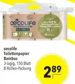 Citti OECOLIFE Toilettenpapier bambus tilbud