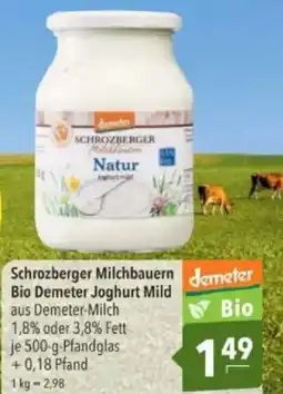 Citti Schrozberger milchbauern demeter bio demeter joghurt mild tilbud