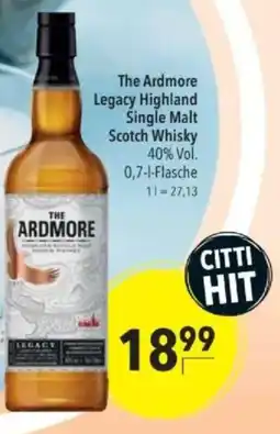 Citti THE ARDMORE Legacy highland single malt scotch whisky tilbud