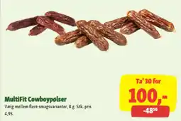 Maxi Zoo Multifit cowboypølser tilbud