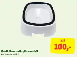 Maxi Zoo Nordic paws anti-spild vandskål tilbud
