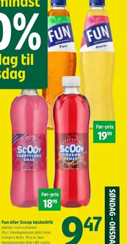 Coop 365 Fun eller Scoop Iceskedrik tilbud