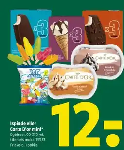 Coop 365 Ispinde eller Carte D'or mini tilbud