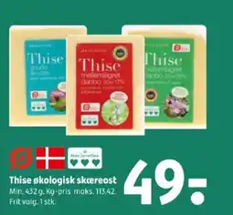 Coop 365 Thise økologisk skæreost tilbud