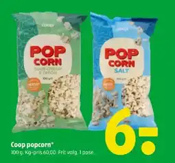 Coop 365 Coop popcorn* tilbud