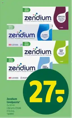Coop 365 Zendium tandpasta* tilbud