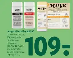Coop 365 Longo Vital eller HUSK tilbud