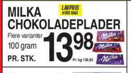 ABC Lavpris MILKA CHOKOLADEPLADER tilbud