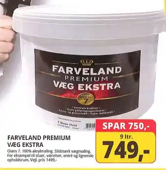Farveland FARVELAND PREMIUM VÆG EKSTRA tilbud