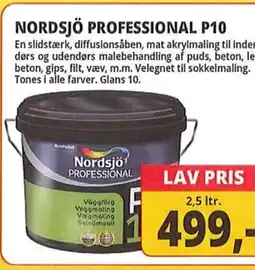Farveland NORDSJÖ PROFESSIONAL P10 tilbud