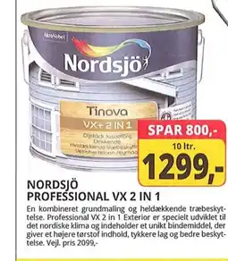 Farveland NORDSJÖ PREMIUM PROFESSIONAL VX 2 IN 1 tilbud