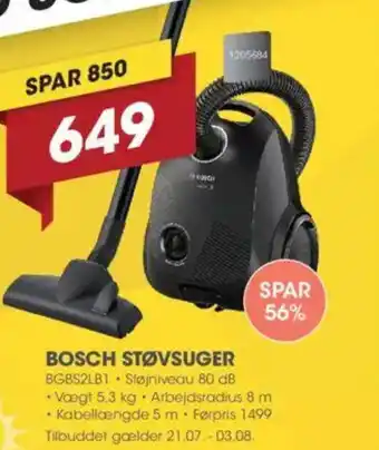 Punkt1 BOSCH STØVSUGER tilbud