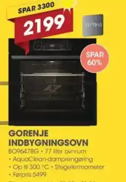 Punkt1 GORENJE INDBYGNINGSOVN tilbud