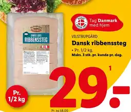 Lidl VILSTRUPGÅRD Dansk ribbenssteg tilbud