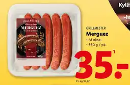 Lidl GRILLMESTER Merguez tilbud