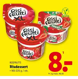 Lidl RISIFRUTTI Risdessert tilbud
