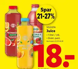 Lidl Solevita Juice tilbud