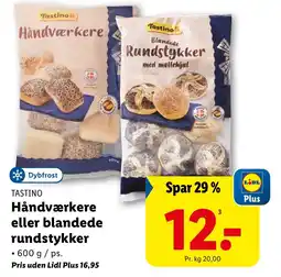 Lidl Tastino Håndværkere eller blandede rundstykker tilbud