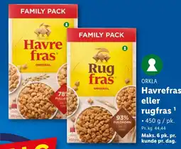 Lidl ORKLA Havrefras eller rugfras tilbud