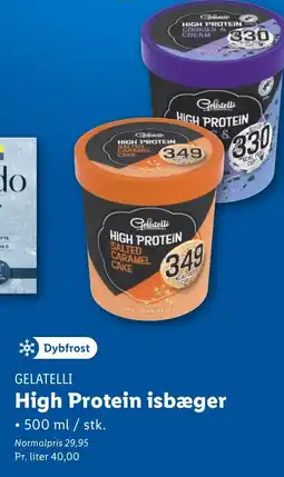 Lidl GELATELLI High Protein isbæger tilbud