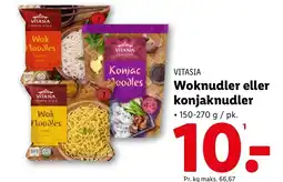 Lidl VITASIA Woknudler eller konjaknudler tilbud