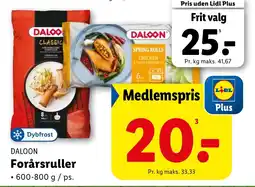 Lidl DALOON Forårsruller tilbud