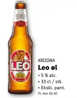 Lidl ARIZONA Leo øl tilbud