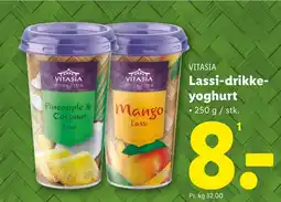 Lidl VITASIA Lassi-drikke- yoghurt tilbud