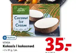Lidl VITASIA Kokosis i kokosnød tilbud