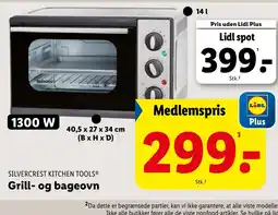 Lidl SILVERCREST KITCHEN TOOLS® Grill- og bageovn tilbud