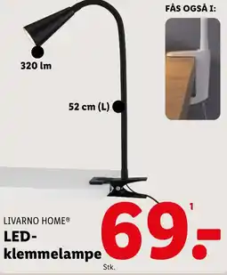 Lidl LIVARNO HOME® LED- klemmelampe tilbud