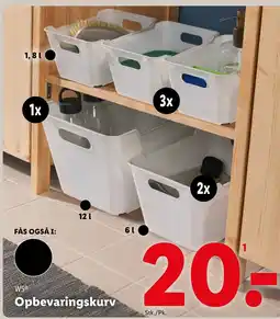 Lidl W5 Opbevaringskurv tilbud