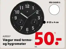 Lidl AURIOL® Vægur med termo- og hygrometer tilbud
