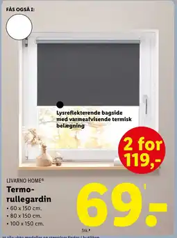 Lidl LIVARNO HOME® Termo- rullegardin tilbud