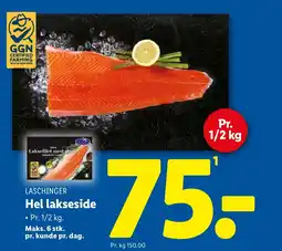 Lidl LASCHINGER Hel lakseside tilbud