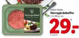 Lidl Danish Crown Herregårdsbøffer tilbud