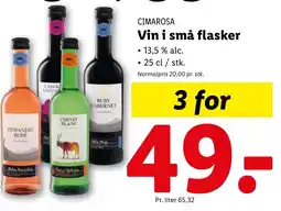 Lidl CIMAROSA Vin i små flasker tilbud