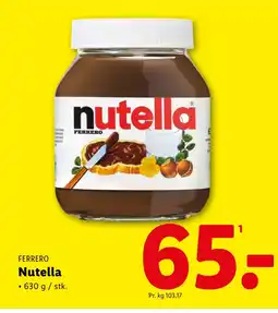 Lidl FERRERO Nutella tilbud