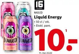 Lidl NAILED Liquid Energy tilbud