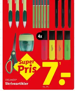 Lidl CRELANDO® Skriveartikler tilbud