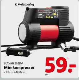 Lidl ULTIMATE SPEED® Minikompressor tilbud