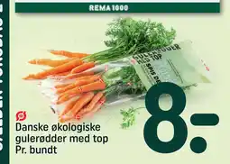 REMA 1000 Danske økologiske gulerødder med top tilbud